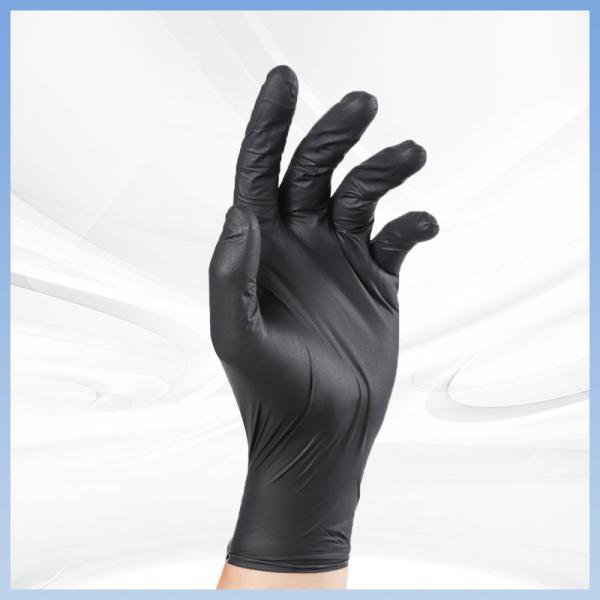 Quality Black Disposable PVC Gloves Lightweight Breathable 100pcs/ Box for sale