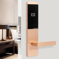 Quality RFID Swipe Apartment Digital Smart Door Lock Wireless Connection Handle Lock for sale