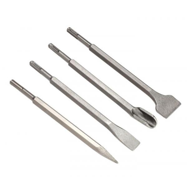 Quality Flat / Spade Tungsten Carbide Tipped Chisels for Concrete Sandblasted Surface for sale