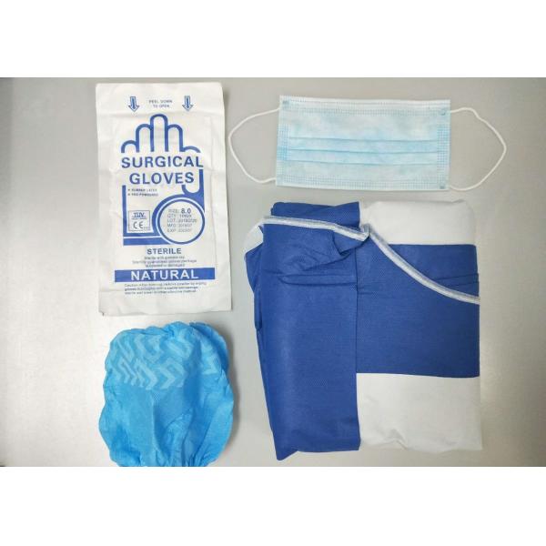 Quality Doctor Sterile Surgical Packs , Surgeon Gown Pack with Face Mask for sale