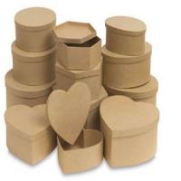 China Plain heart shape boxes, cardboard kraft paper boxes for sale