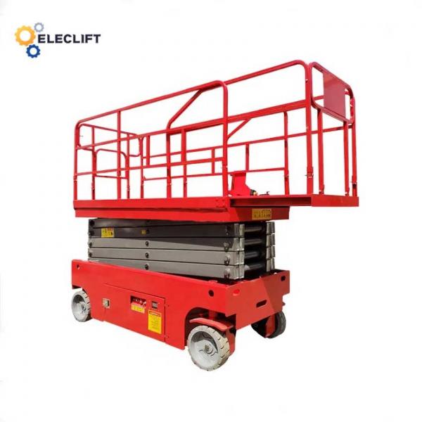 Quality Foldable Self Propelled Mechanical Scissor Lift Table Electric Scaffold Lift 2000Lbs for sale
