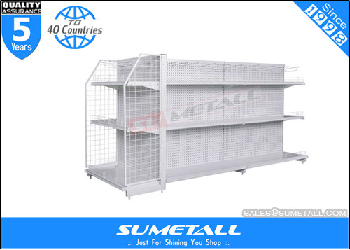 China Grey Store Display Fixtures / Shop Display Stands For Pharmacy & Drug Stores for sale