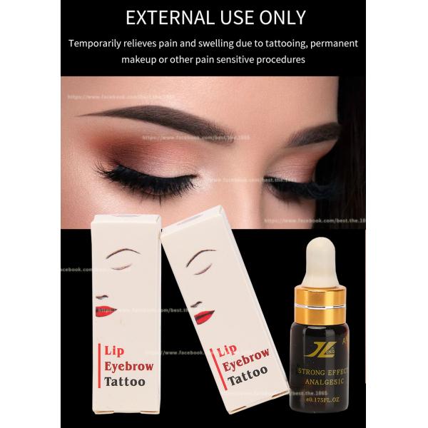 Quality Numbing Tattoo Anesthetic Solution Lip Eyebrow Lasting 3 Hours for sale