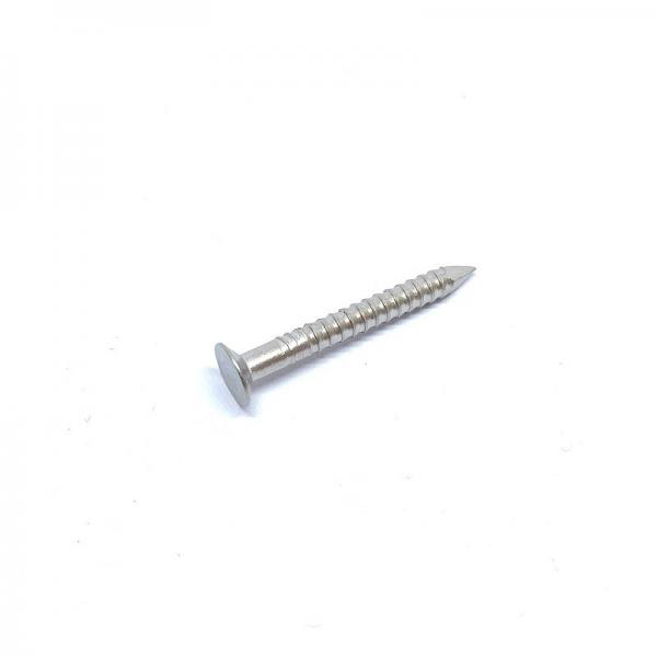 Quality 2.8 X30MM Stainless A4 Flat Head Ring Shank Nails For Decking Sample Available for sale