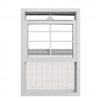 Quality 3.22 inch Soundproof UPVC Single Hung Window For Mobile House for sale