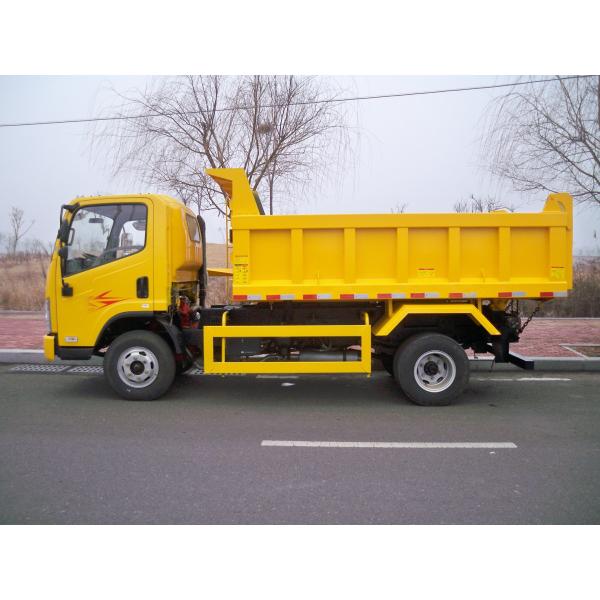Quality FAW 4x2 Dump Truck Tipper Red Color Light Duty High Strength Frame for sale