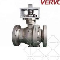 china Casting Steel Trunnion Ball Valve CF8M 300Lb RF Worm Operated