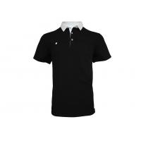 China T/C 65%/35% Pique Mesh Fabric Lapel Men Polo T-Shirt factory