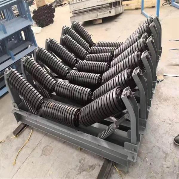 Quality Rubber Wear Resistant Durable Mining Conveyor Rollers for sale