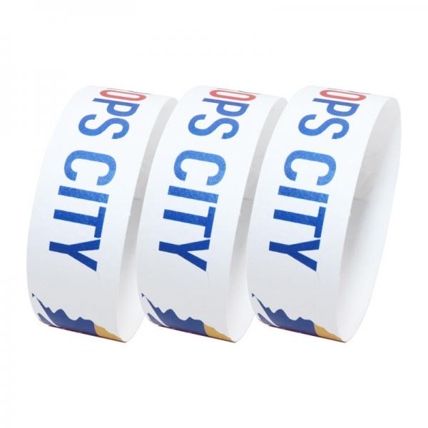 Quality Water Resistant Festival Tyvek Wristbands , Disposable Printable Paper for sale