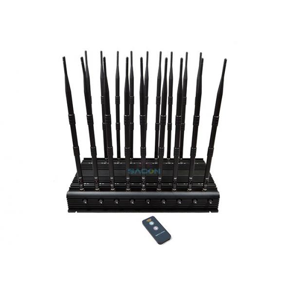 Quality 18 Channels Mobile Phone Signal Jammer Block All GPS Signals 42W High Power for sale