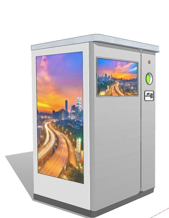China PET Bottles Can Smart RVM Reverse Vending Machine With Compressor factory