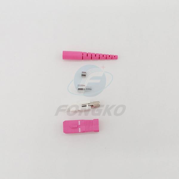 Quality Sc Upc OM4 Simplex Fiber Optic Connector And Couplers for FTTH FTTX cable for sale