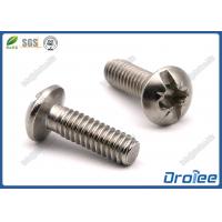 China 304/316 Stainless Steel Pozi Slotted Combo Drive Round Head Machine Screw factory