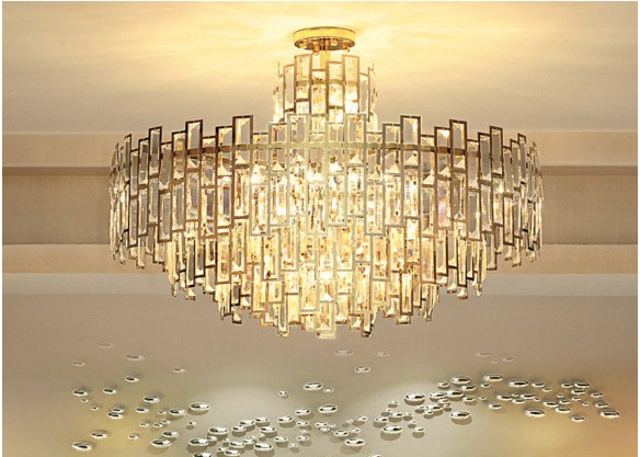 Quality 100cm Diamater 30cm Height Restaurant 260V Crystal Pendant Light for sale