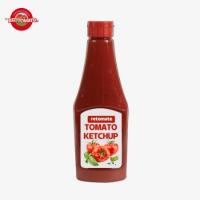 China Red Bottle Ketchup 600g Pure Natural Flavour For Burger And Sandwich Condiment factory