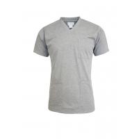 China CVC 60% Cotton 40% Polyester Polo V Neck T Shirt Mens With Layered Pockets factory