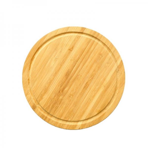 Quality CE Bamboo Butcher Block Cheese Cutting Board With Groove 20cm*1.6cm for sale