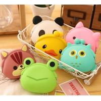 China Mini Cute Cartoon Animal Wallet/Jelly Silicone Coin Purse With Ears Great For Children factory