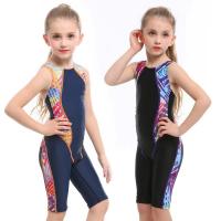Quality Conjoined Children'S Training Swimsuit Girls' Competitive Swimsuit Fashion Five for sale
