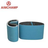 China Polyester Cloth Zirconia Alumina Sanding Belts Carbon Steel Grinding factory