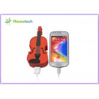 China PVC Unique Guitar Mobile Battery Backup Charger Universal USB Compact factory