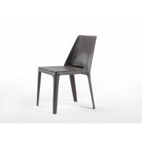 China Elegantly Contrasted Isabel Fiberglass Dining Chair With Modern Fabrics Coverings for sale