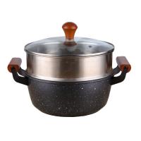 China Non Stick Soup Stackable Steamer Pot Multifunctional  Customized Logo factory