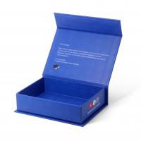 China Personalised Book Shaped Rigid Blue Cardboard Gift Box With Logo factory