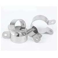 China Alkali Resistance Galvanized Steel Pipe Clamp Flat Iron Grounding Pipe Clamp factory