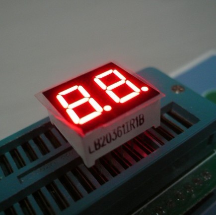 Quality 0.36 Inch Red Dual Digit 7 Segment LED Displays High Brightness For Electronic Device for sale