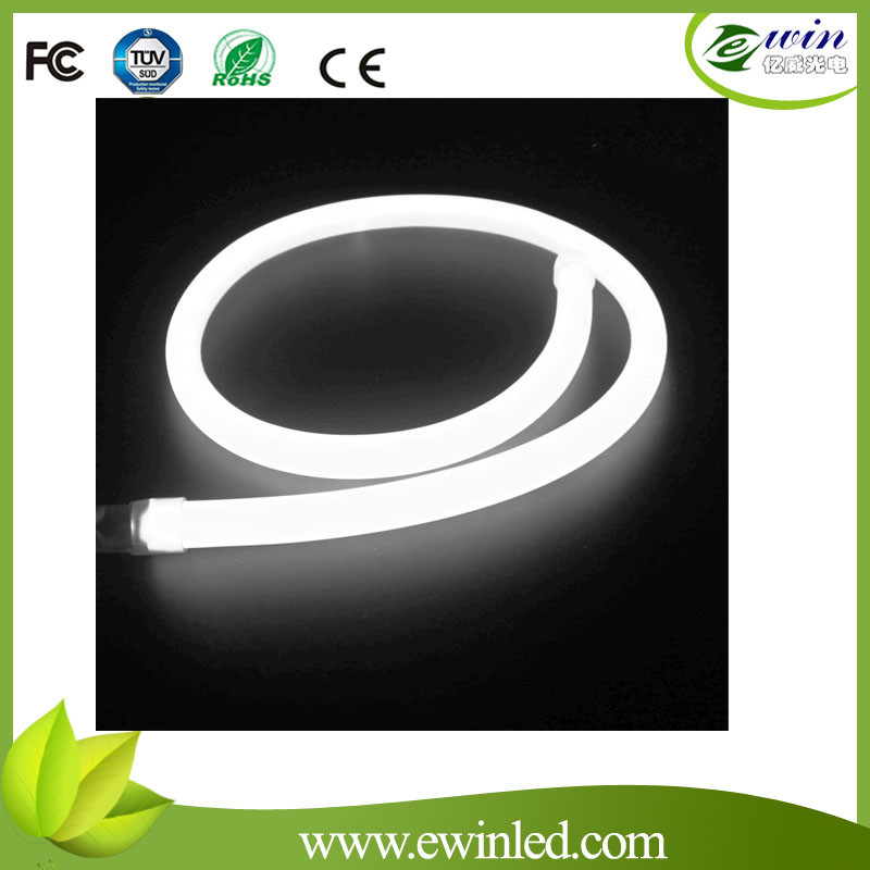 China Super brightness 12v/24v/110v/220v flexible white led rope light for building Contour for sale