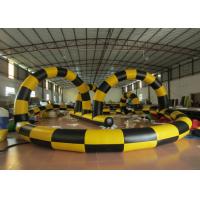 China Zorb Ball Inflatable Quad Track , Customized Kids Toy Cars Blow Up Race Track for sale