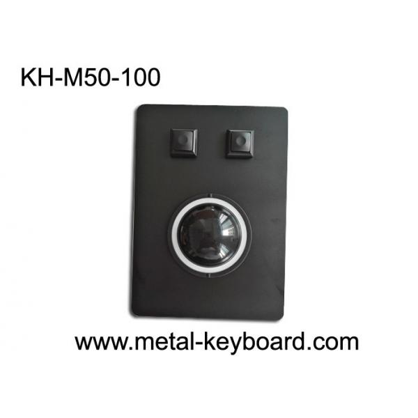 Quality Marine Control Tracking mouse with Black Metal Panel and 50MM Resin Trackball industrial for sale