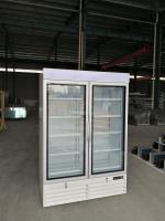 China Supermarket Stand Up Glass Door Freezer With Anti Fog Door And LED Lighting factory