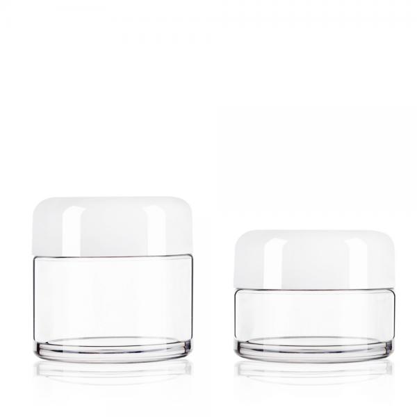 Quality Thick Wall Wide Mouth Plastic Containers 30ml 50ml Eco Friendly Cosmetic Jar Container for sale