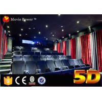 China Electronic System 220V 3 DOF 4d Theater Seating Chairs Made Of Leather With Special Effects factory