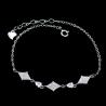 China Elegant 925 Silver Tennis Bracelet / Cubic Zirconia Wedding Necklace factory
