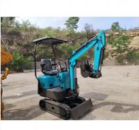 China 1 Ton 7.0kw Mini Crawler Excavator Digger For Public Park factory