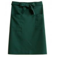China Solid Cotton Twill Bar Apron Cooking Arpon, Dark Green factory