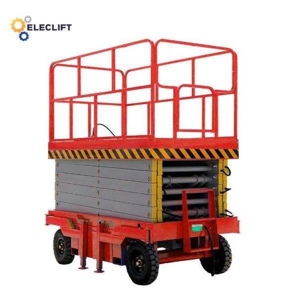 Quality Powder Coating Mobile Hydraulic Lift Platform With Outriggers for sale