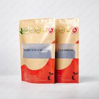 China Customized Food Grade Compostable Pouch 250g  Stand Up Pouch With Window factory