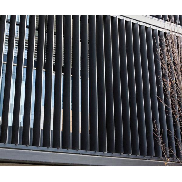Quality Outdoor Aluminum Sun Shade Louvers Vertical Rustless Smart Control for sale