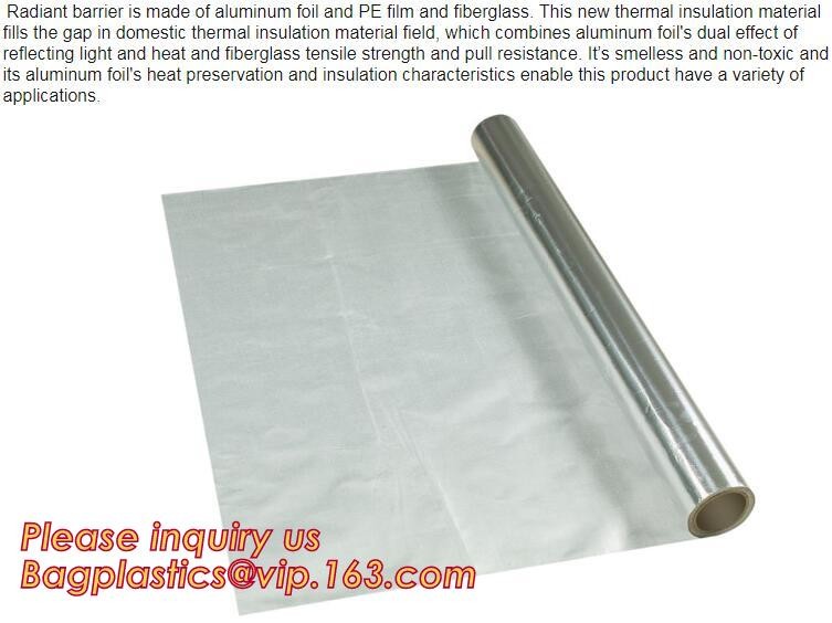 Aluminium Laminated Foil Woven Cloth Vapor Barrier Lowes Thermal