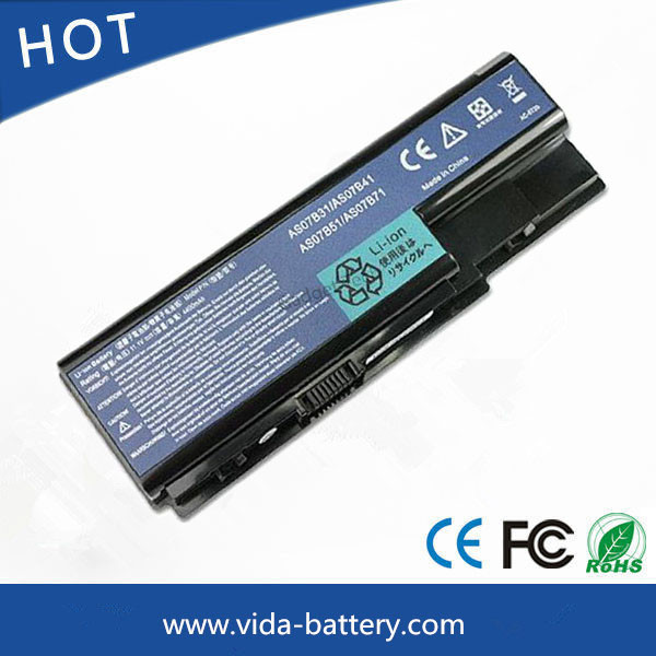 China lithium polymer battery Laptop Battery for Ace Aspire 5920 As07b41 10.8v 4400mAh 6cell factory