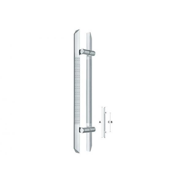 Quality Luxury Style Glass Door Pull Handles , UPVC Door Handles Elegant Outlook High for sale