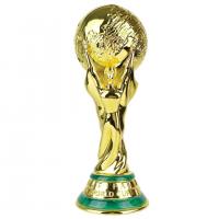 China Gold Plated Football Metal Trophy Cup Sturdy Golden Color Extra Large factory