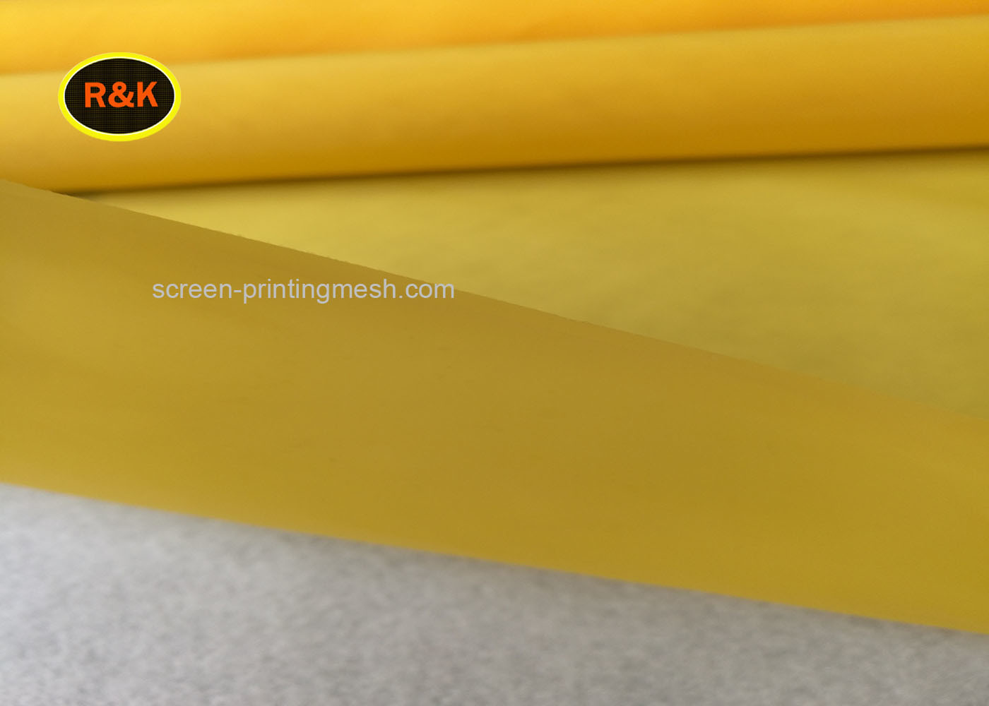 China 140T Plain Weave Monofilament Screen Printing Mesh White Yellow Color for sale