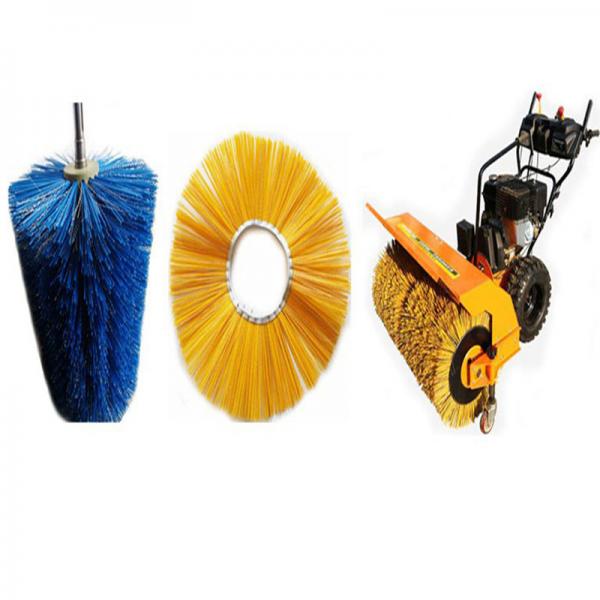 Quality Customized Industry Road Sweeper Brushes Flat Rotary PVC Roller 600mm Hair Length for sale